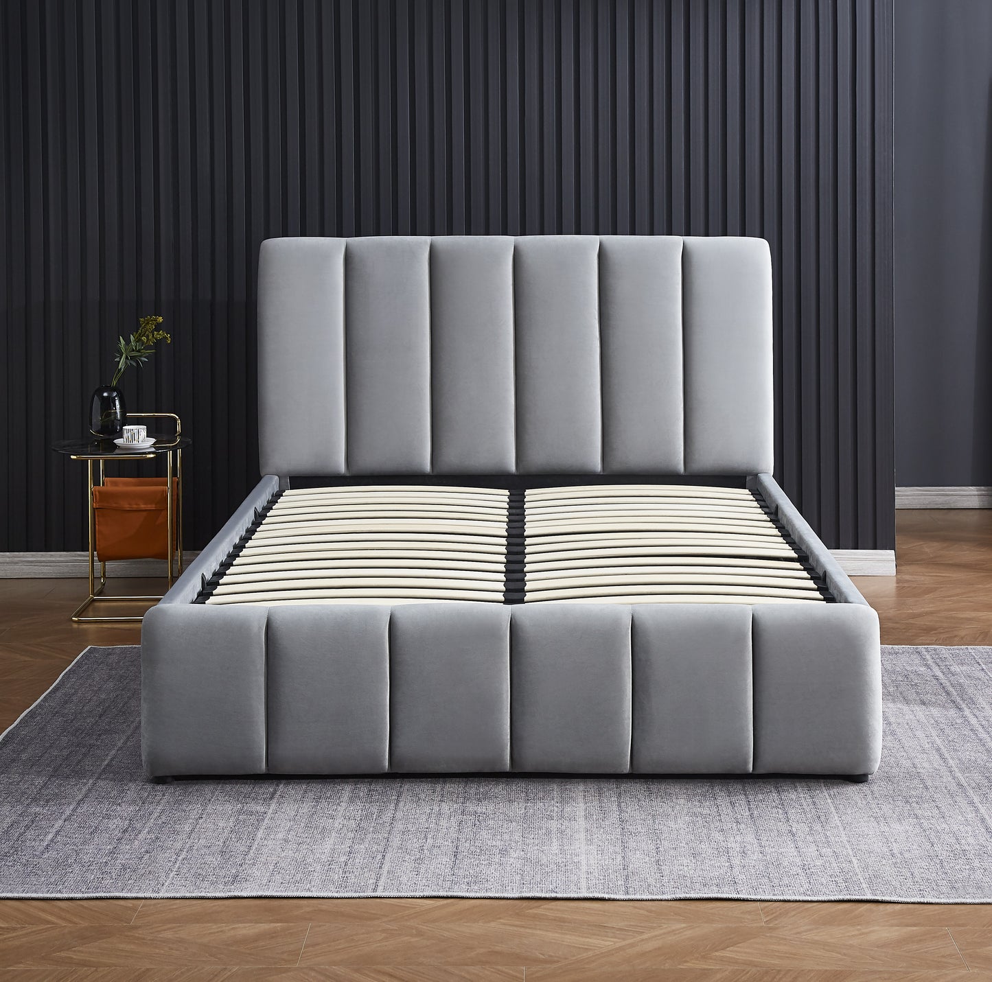 Vermont Gas Lift Storage Bed - Queen Size