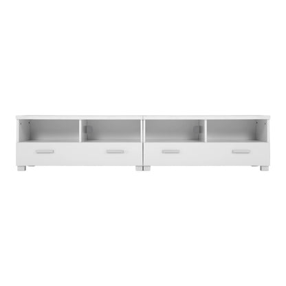 180cm White Classic TV Stand / Entertainment Unit with Drawers - FREE SHIPPING