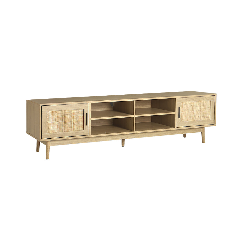 180cm Rattan Wooden TV Cabinet / Entertainment Unit - FREE SHIPPING