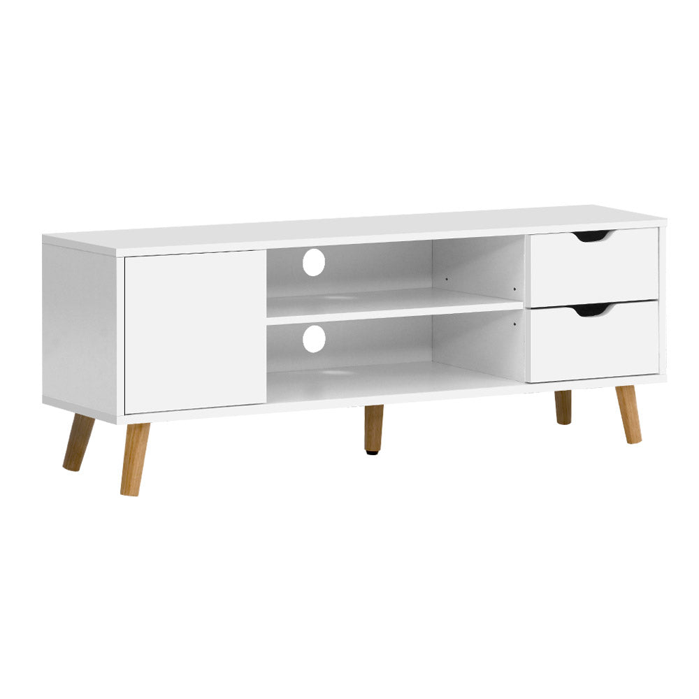 120cm White Scandinavian Style TV Cabinet / Entertainment Unit - FREE SHIPPING