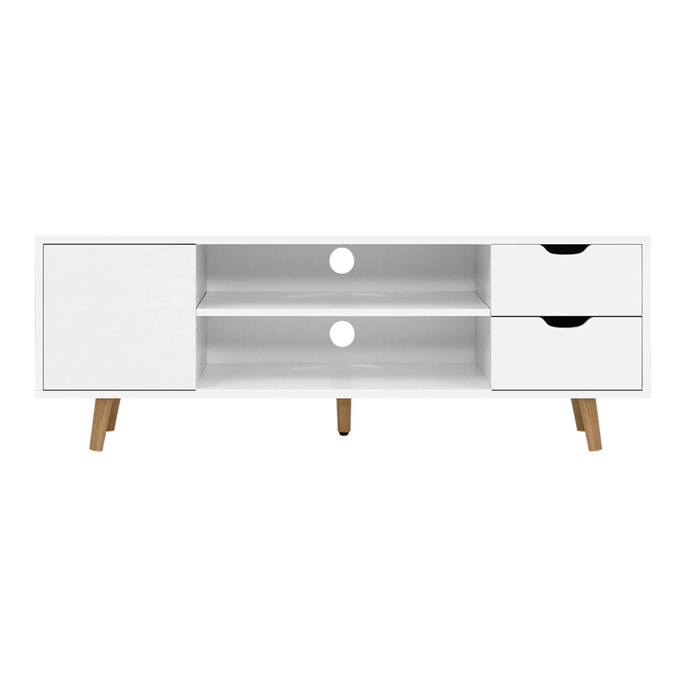 120cm White Scandinavian Style TV Cabinet / Entertainment Unit - FREE SHIPPING