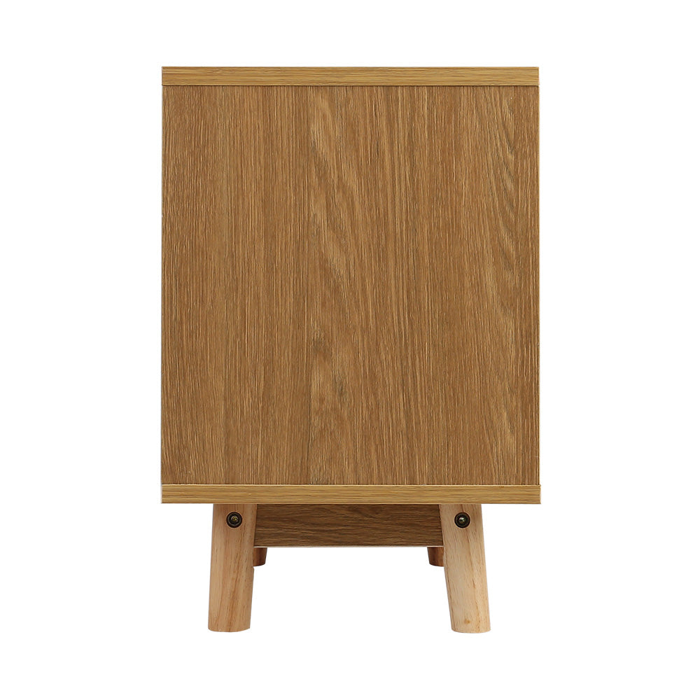 Scandinavian Inspired Wooden Bedside Table - FREE SHIPPING