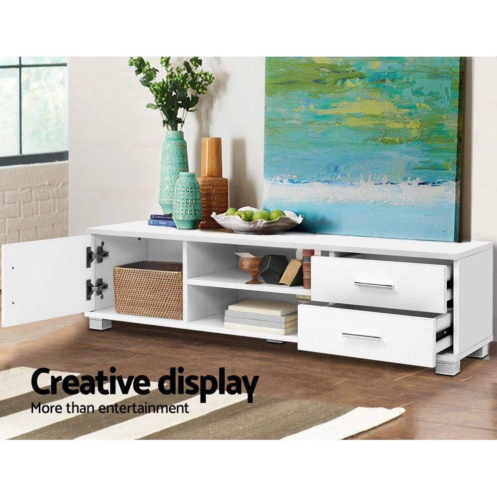 120cm White Classic TV Stand / Entertainment Unit - FREE SHIPPING