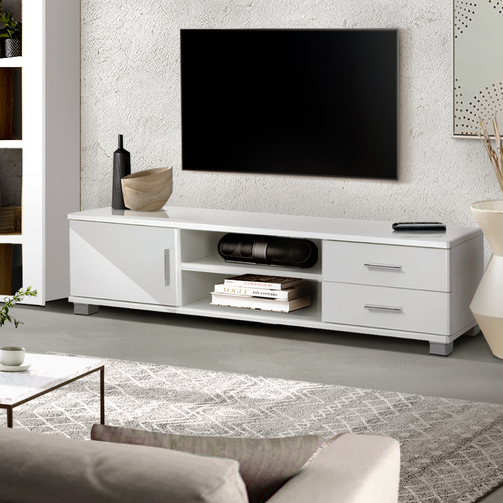 120cm White Classic TV Stand / Entertainment Unit - FREE SHIPPING