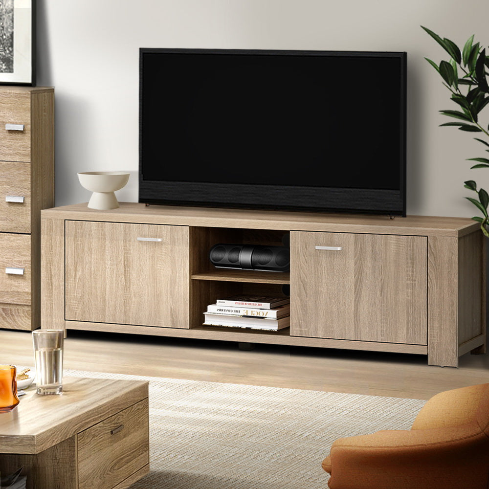 160cm Oak Tv Cabinet / Entertainment Unit - FREE SHIPPING