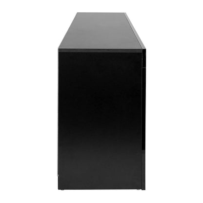 160cm Black Gloss LED TV Cabinet / Entertainment Unit - FREE SHIPPING
