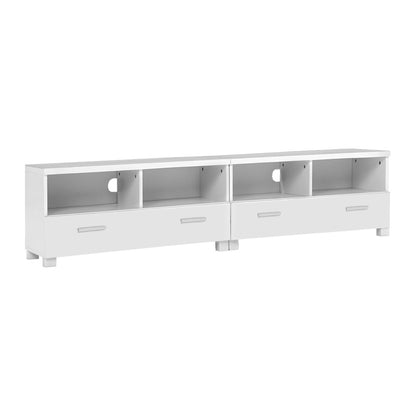 180cm White Classic TV Stand / Entertainment Unit with Drawers - FREE SHIPPING